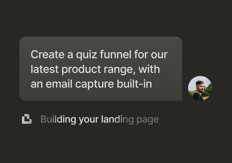 Go from zero to one in minutes