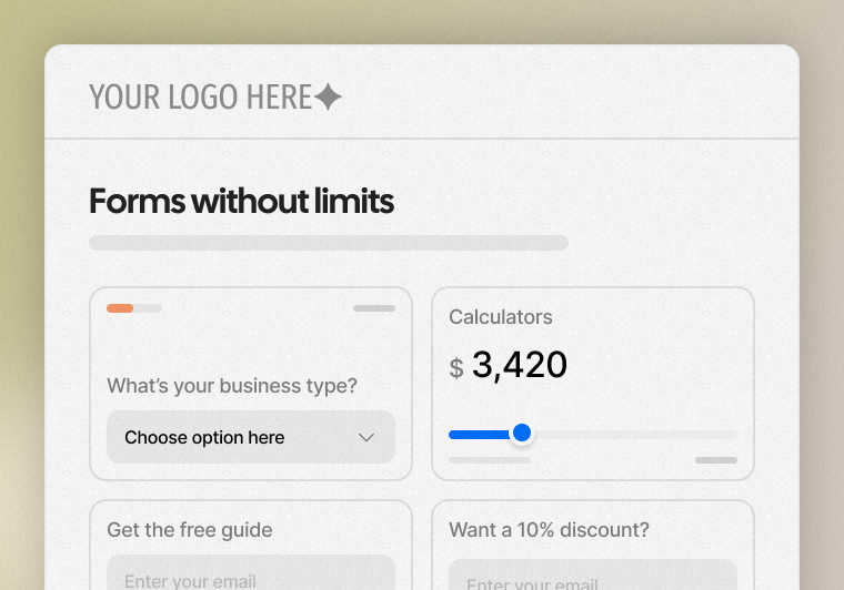 Add forms and interactivity